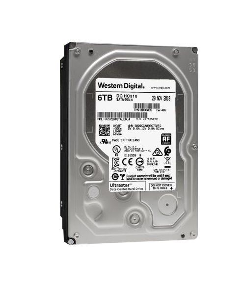 WD (HUS726T6TALE6L4 / 0B36039) Ultrastar DC HC310 6TB HDD - 7200 RPM, SATA  6Gb/s