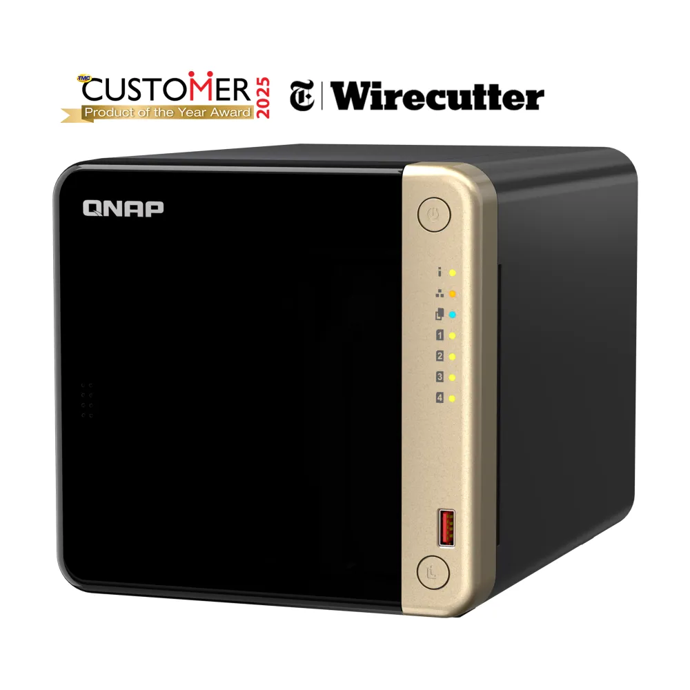 外付けハードディスク・ドライブ QNAP TS-464 4-bay NAS (8GB RAM) TS-464-8G-US-BDL