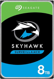 Seagate (ST8000VX0022) SkyHawk 8TB HDD - 7200 RPM, SATA 6Gb/s