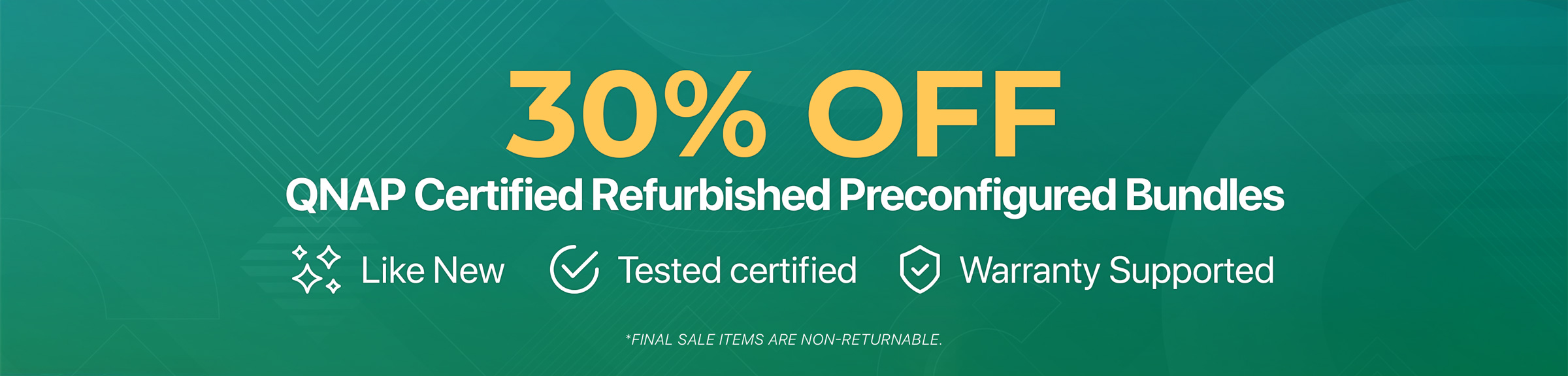 QNAP Certified Refurbished Products